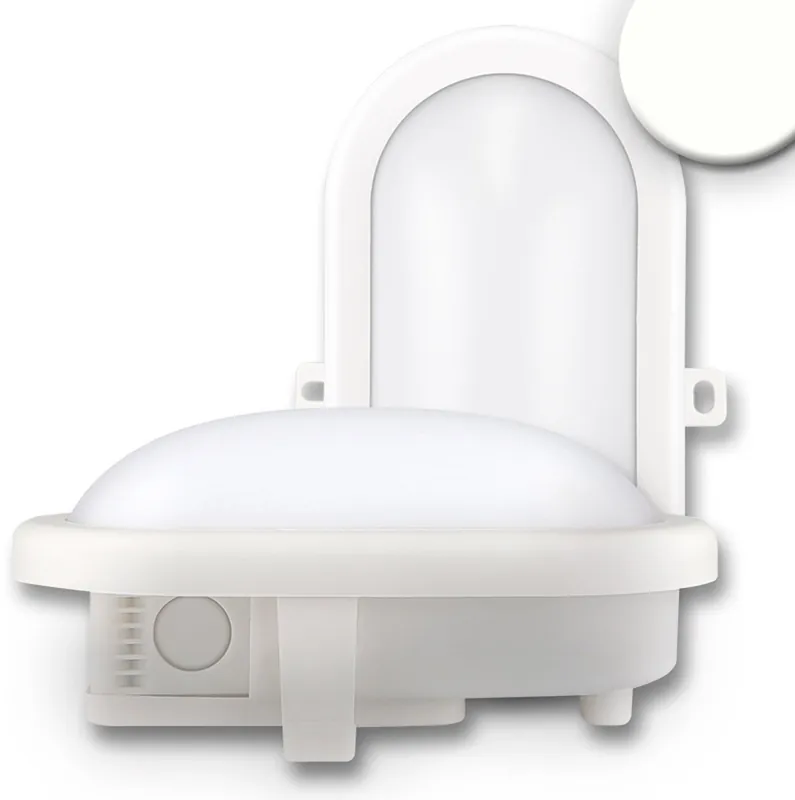 Schneller Versand ISOLED LED Kellerleuchte, 10W, IP44, weiß, neutralweiß