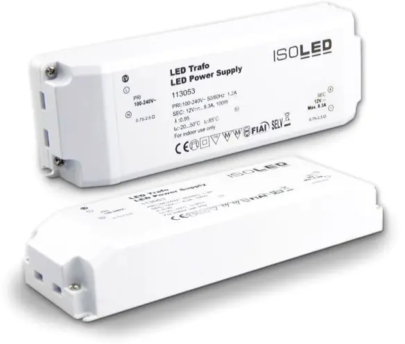 ISOLED LED Trafo 12V/DC, 0-100W, SELV Schneller Versand