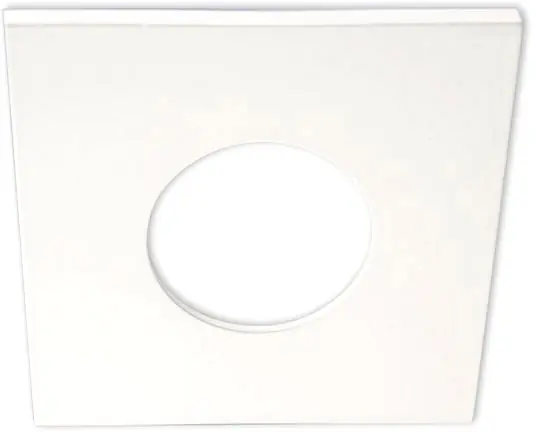 ISOLED Cover Aluminium eckig weiß matt für Einbaustrahler Sys-68 Finale Aktion