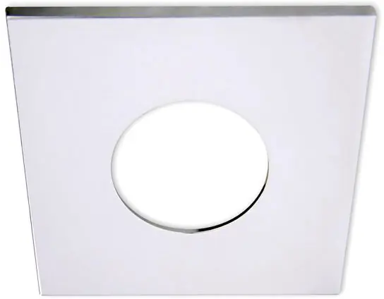 ISOLED Cover Aluminium eckig chrom für Einbaustrahler Sys-68 Direkt Vom Hersteller