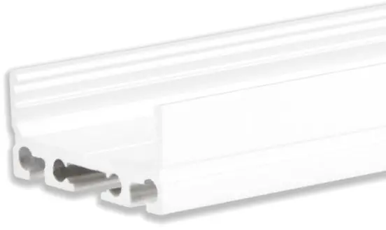 ISOLED LED Aufbauprofil SURF24 FLAT V1 Aluminium pulverbeschichtet weiß RAL 9010, 200cm Preiswert