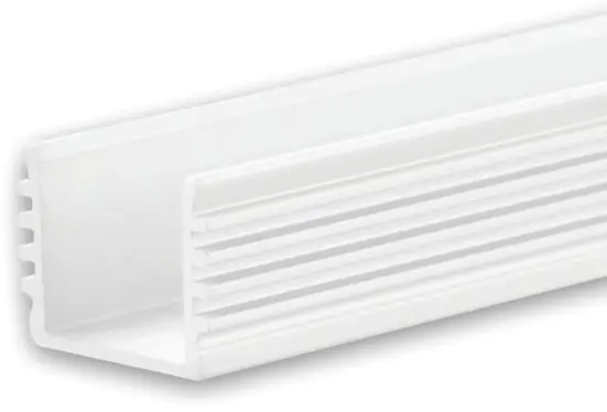 ISOLED LED Aufbauprofil SURF12 BORDERLESS Aluminium pulverbeschichtet weiß RAL 9010, 200cm Neuheit