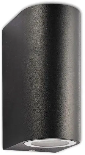 Online Kaufen ISOLED Wandleuchte Siara Up&Down 2xGU10, IP54, schwarz, exkl. Leuchtmittel