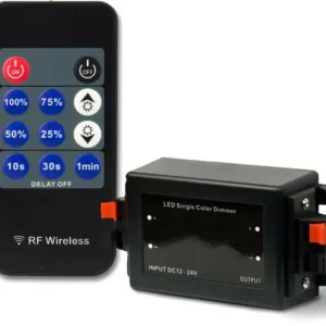 Aktuell ISOLED LED Strip Funk PWM-Controller, 1 Kanal, 12-24V DC 8A, Nachlaufsteuerung