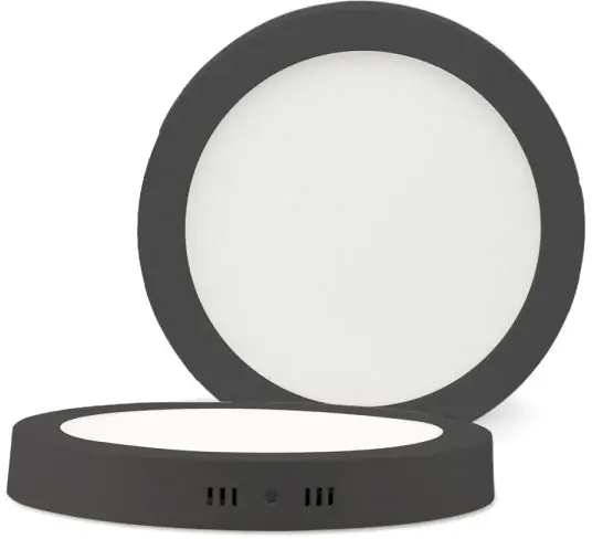 Preisreduziert ISOLED LED Deckenleuchte schwarz, 24W, rund, 300mm, warmweiß dimmbar