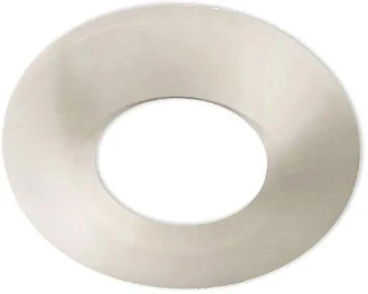 ISOLED Cover Aluminium rund/Kante nickel gebürstet für Einbaustrahler Sys-68 Versand Am Gleichen Tag
