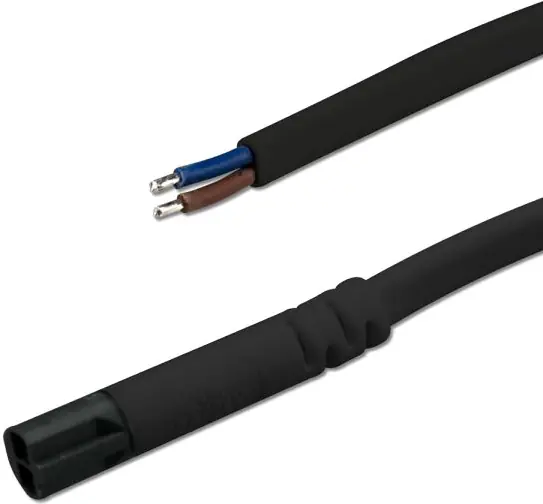 ISOLED Mini-Plug Anschlusskabel male, 1m, 2x0.75, IP54, schwarz, max. 48V Top-Preis