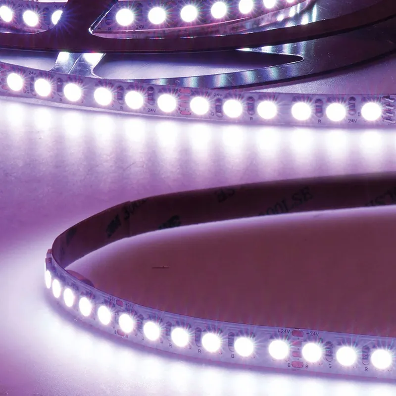 Geprüft ISOLED LED RGB Linear-Flexband, 24V, 12W, IP20, 10m Rolle