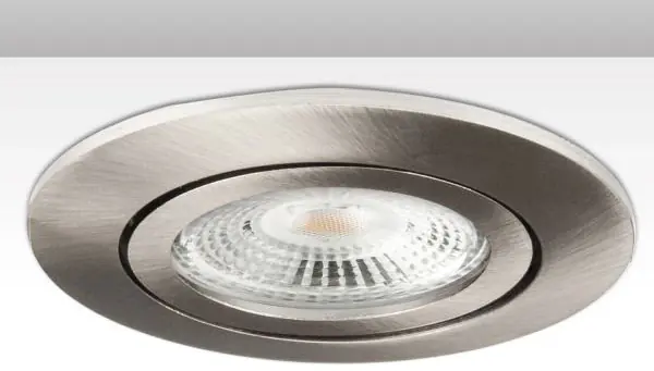 ISOLED Einbaurahmen rund für GU10/MR16, Alu Nickel-Satin Preisreduziert