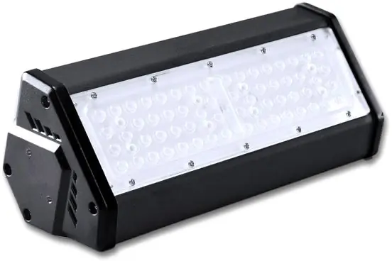 Schneller Versand ISOLED LED Hallenleuchte LN 50W 80°x150°, IP65, 1-10V dimmbar, neutralweiß