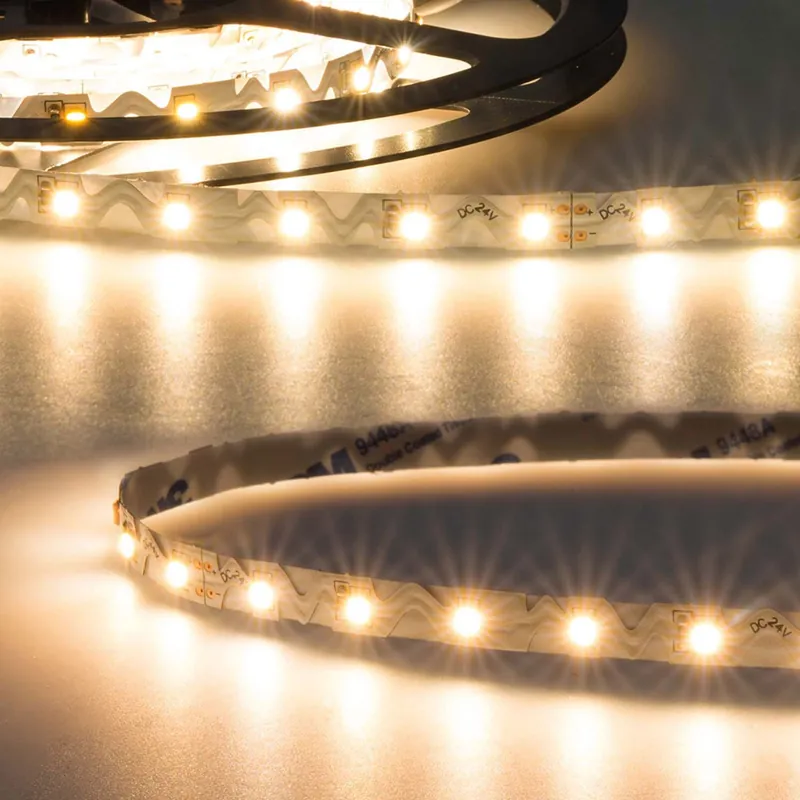 Neu Im Sortiment ISOLED LED CRI927 Flexband Curve, 24V 12W, IP20 warmweiß, für Winkel und Ecken