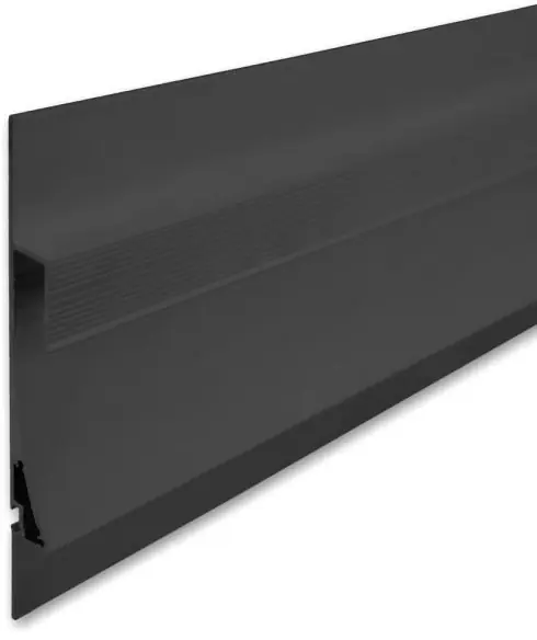 ISOLED LED Trockenbauleuchte Single Curve, schwarz eloxiert 200cm Expressversand
