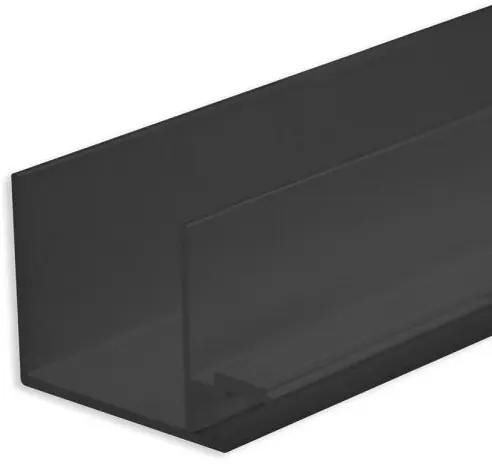 Finale Aktion ISOLED LED Trockenbauprofil Schattenfuge 8, schwarz eloxiert RAL 9005 200cm