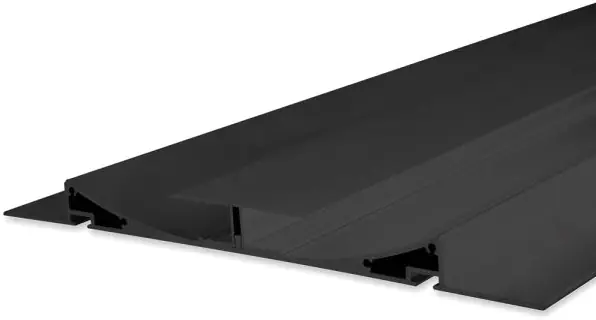 Meistverkauft ISOLED LED Trockenbauleuchte Double Curve, schwarz eloxiert RAL 9005 200cm