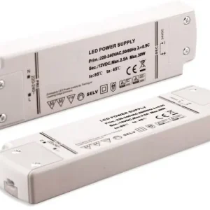Begrenztes Angebot ISOLED LED Flexband-Trafo 12V/DC, 0-30W, dimmbar (Spannungssenke), SELV