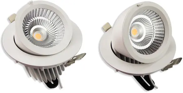 Direkt Vom Hersteller ISOLED LED Shop-Downlight Sphere, 35W, ausschwenkbar, weiß, neutralweiß