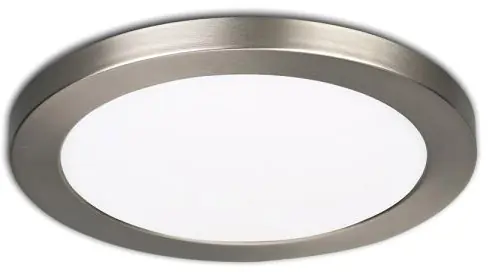 Top-Angebot ISOLED LED Aufbau/Einbauleuchte Slim Flex, 12W, nickel gebürstet, ColorSwitch 3000K|3500K|4000K