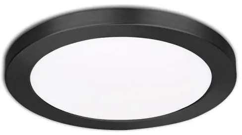 Wochenendangebot ISOLED LED Aufbau/Einbauleuchte Slim Flex, 12W, schwarz, ColorSwitch 3000K|3500K|4000K