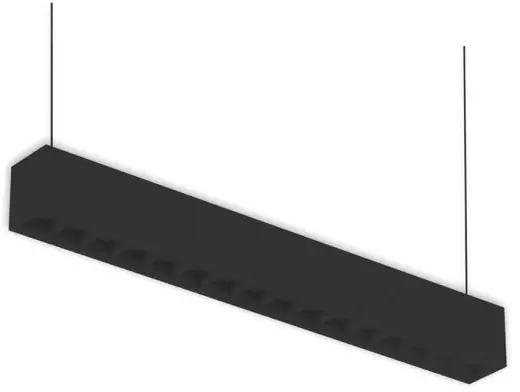 Gratis Versand ISOLED LED Aufbau/Hängeleuchte Linear Raster 20W, anreihbar, schwarz, ColorSwitch 3000|3500|4000K