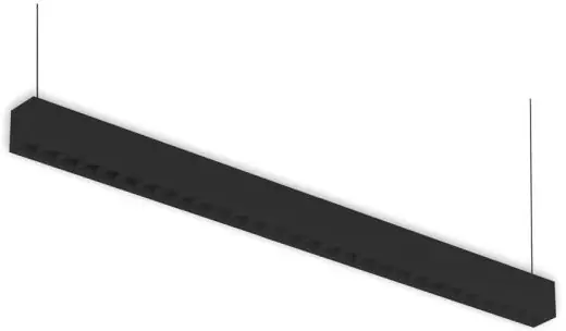 Kracherpreis ISOLED LED Aufbau/Hängeleuchte Linear Raster 40W, anreihbar, schwarz, ColorSwitch 3000|3500|4000K