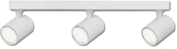 Beliebt ISOLED Wand- und Deckenleuchte GU10 Triple, IP20, weiß matt, exkl. Leuchtmittel
