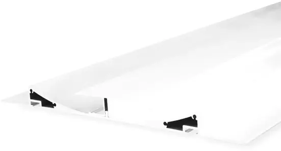 ISOLED LED Trockenbau-Leuchtenprofil Double Curve, weiß RAL 9010 200cm Top-Seller
