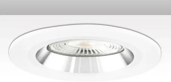 ISOLED Einbaurahmen Kombi für GU10/MR16, weiß + weiß-silber Highlight