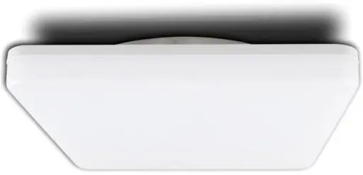Schneller Versand ISOLED LED Decken/Wandleuchte 24W, quadratisch, IP54, ColorSwitch 3000K|4000K, weiß