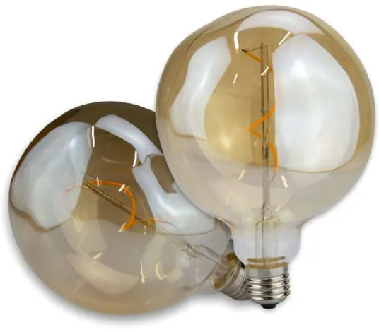 Angebot ISOLED E27 Vintage Line LED Dekobirne 125, 4W ultrawarmweiß, Glas amber, dimmbar