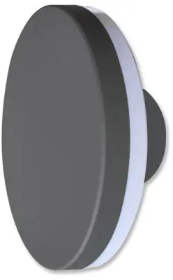 ISOLED LED Wandleuchte rund 12W, IP54, sandschwarz, warmweiß Garantierte Lieferung