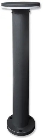 ISOLED LED Wegeleuchte Poller-3, 60cm, 12W, sandschwarz, warmweiß Geprüft