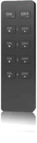 Angebot ISOLED Sys-Pro SingleColor 4 Zonen Fernbedienung, schwarz