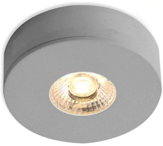 Meistverkauft ISOLED LED Ein- und Unterbauleuchte MiniAMP alu gebürstet, 3W, 24V DC, warmweiß, dimmbar