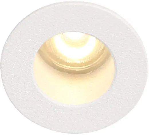 ISOLED LED Einbauleuchte MiniAMP weiß, 1W, 24V DC, warmweiß, rückversetzt, dimmbar Letzte Chance