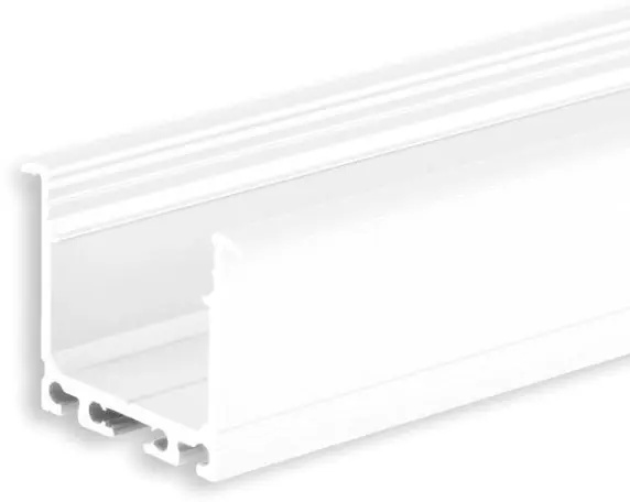Solange Der Vorrat Reicht ISOLED LED Einbauprofil DIVE24 Aluminium weiß RAL 9010, 200cm