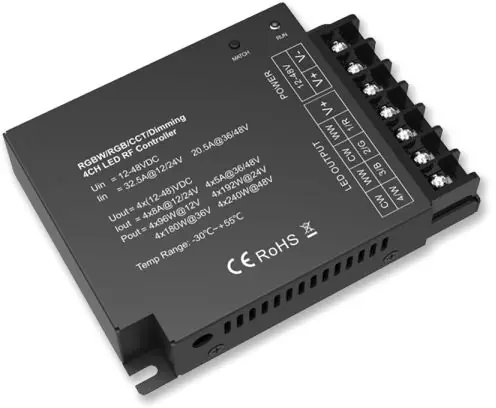 ISOLED Sys-Pro Funk Mesh PWM-Controller, 1-4 Kanal, 12-24V DC 4x8A, 36-48V DC 4x5A Ausverkauf
