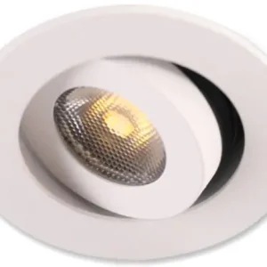 Wochenendangebot ISOLED LED Einbauleuchte MiniAMP weiß, 3W, 24V DC, warmweiß, dimmbar