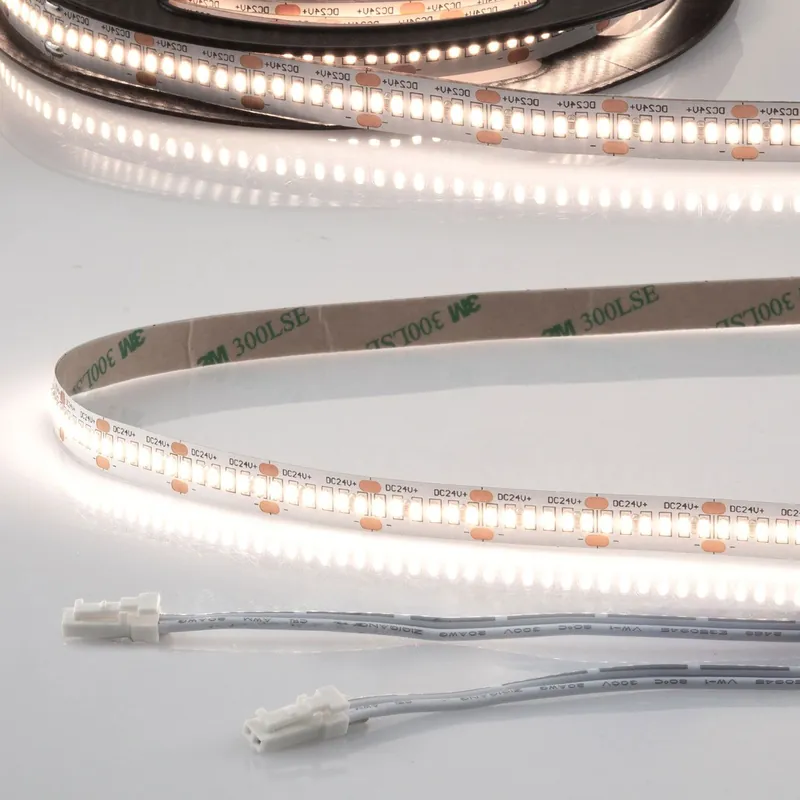 ISOLED LED CRI940 MiniAMP Flexband, 24V, 12W, 4000K, 120cm, beidseitig 30cm Kabel mit male-Stecker Online Kaufen