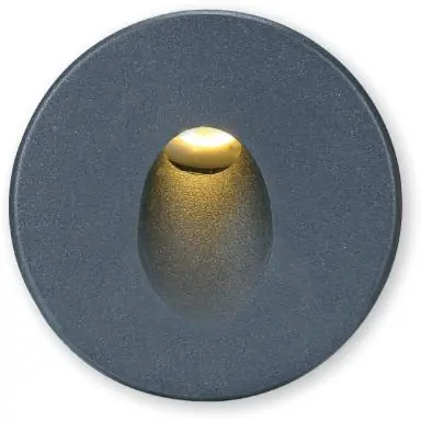 ISOLED Cover Aluminium rund 1 schwarz für Wandeinbauleuchte Sys-Wall68 Markenprodukt