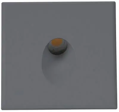 ISOLED Cover Aluminium eckig 1 schwarz für Wandeinbauleuchte Sys-Wall68 Aktuell