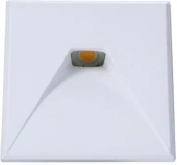 Preisreduziert ISOLED Cover Aluminium eckig 2 weiß für Wandeinbauleuchte Sys-Wall68