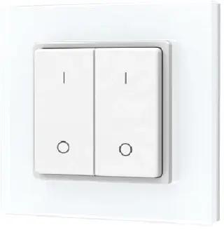 Angebot ISOLED Sys-Pro SingleColor 2 Zonen Aufputz-Tast-Fernbedienung mit Batterie