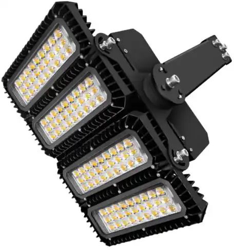 ISOLED LED Flutlicht 450W, 130x40° asymmetrisch, variabel, 1-10V dimmbar, neutralweiß, IP66 Markenprodukt