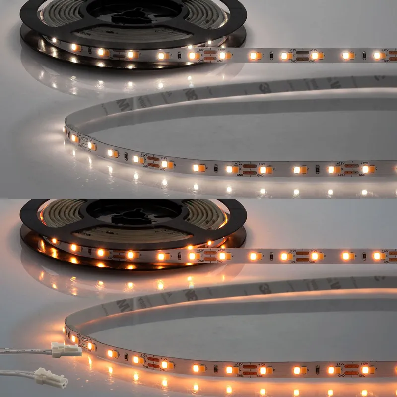 Aktuell ISOLED LED CRI919/940 MiniAMP Flexband, 12V, 10W, weißdynamisch, 500cm, beidseitiges Kabel mit