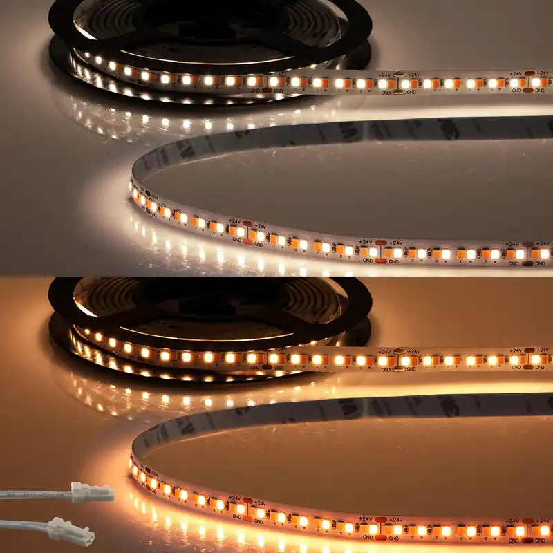 Beliebt ISOLED LED CRI919/940 MiniAMP Flexband, 24V, 15W, weißdynamisch, 250cm, beidseitiges Kabel mit