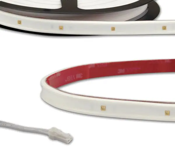 Preisknaller ISOLED LED UV-C MiniAMP Flexband 270nm, 12V DC, 6W, IP54, 58cm, weiß, einseitig Kabel mit