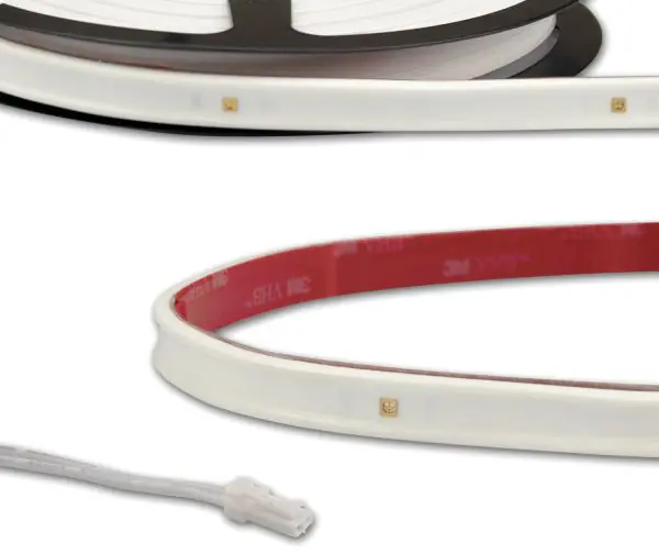 ISOLED LED UV-C MiniAMP Flexband 270nm, 12V DC, 6W, IP54, 116cm, weiß, einseitig Kabel mit Meistverkauft