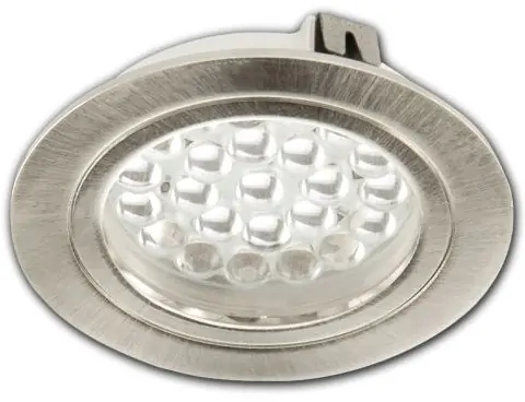 ISOLED LED Möbeleinbaustrahler MiniAMP silber, 4W, 60°, 12V DC warmweiß 3000K, dimmbar Bestpreis