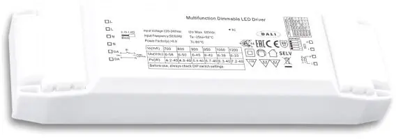 Sale ISOLED LED Konstantstrom Trafo 700/800/900/950/1050/1200mA, 40W, Push/1-10V/DALI dimmbar, SELV