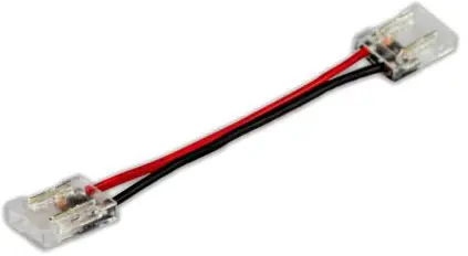 ISOLED Clip-Verbinder mit Kabel Universal (max. 5A) für alle 2-pol. IP20 Flexstripes mit Breite Aktuell